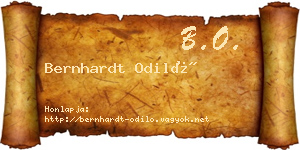 Bernhardt Odiló névjegykártya